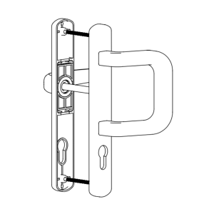 DOOR HANDLE AL IZMIR 85 MM AXIS LONG&WIDE D TYPE 1013